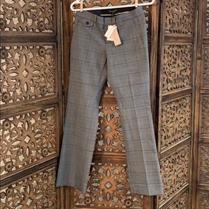 NWT Petite Banana Republic Plaid Trousers